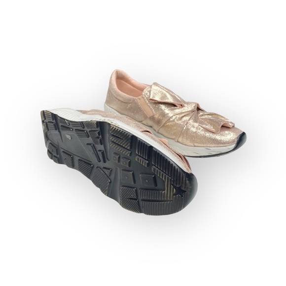 Vices Verso 𖧷 Bow Front Fashion Sneakers Running Shoe 𖧷 Rose Gold 𖧷 38 7.5 8 - Picture 13 of 16